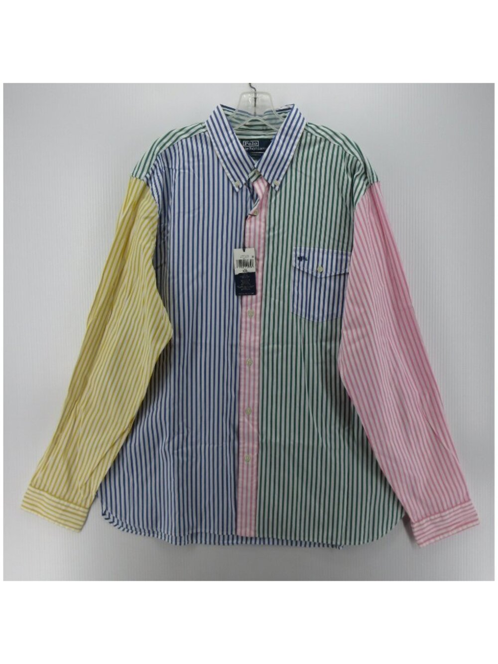 Polo Ralph Lauren Shirt XXL Fun Shirt Pastel Oxford Striped Classic Fit